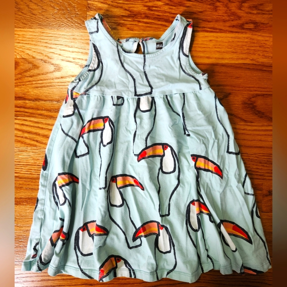 Tea Collection Toucan Dress Size 4T